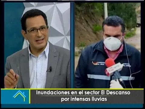 Inundaciones en el sector El Descanso por intensas lluvias