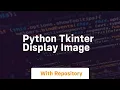 python tkinter display image