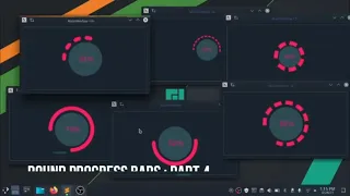 Round Progress Bar Python Pyqt Pyside QtDesigner PysideExtn Modern GUI Flat UI Part2