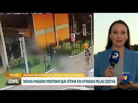 Polícia analisa imagens de câmeras de segurança no caso do morador de rua assassinado em Blumenau