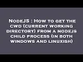 NodeJS How to get the cwd current working directory from a nodejs child process in both windows
