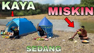vlog 1 jam tantangan camping kaya-sedang-MISKIN