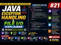 Java Exception Handling File Explained Try-Catch Files Streams