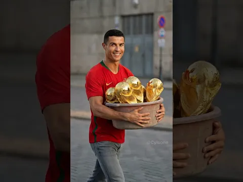 A loaf of bread filled with love from Ronaldo #ronaldo#ai #shorts