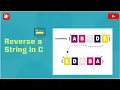 Reverse a String in C Using a Function GTU BCA MCA