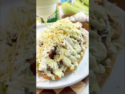 Patacón con todo #colombia #recetas #patacones