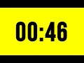 46 Second Timer Countdown No Music With Alarm