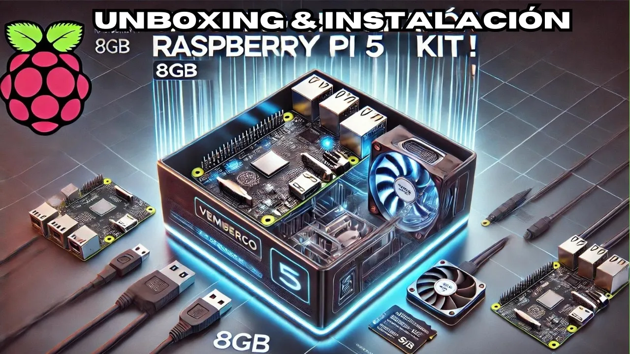 👉 TODO LO QUE NECESITAS: Unboxing del Raspberry Pi 5 Starter Kit (8GB)