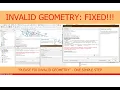 How to Fix Invalid Geometry Errors in QGIS - IN ONE SECOND