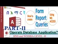 operate database application part II Microsoft office Access part-II