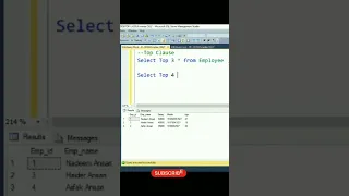 Top Clause in SQL