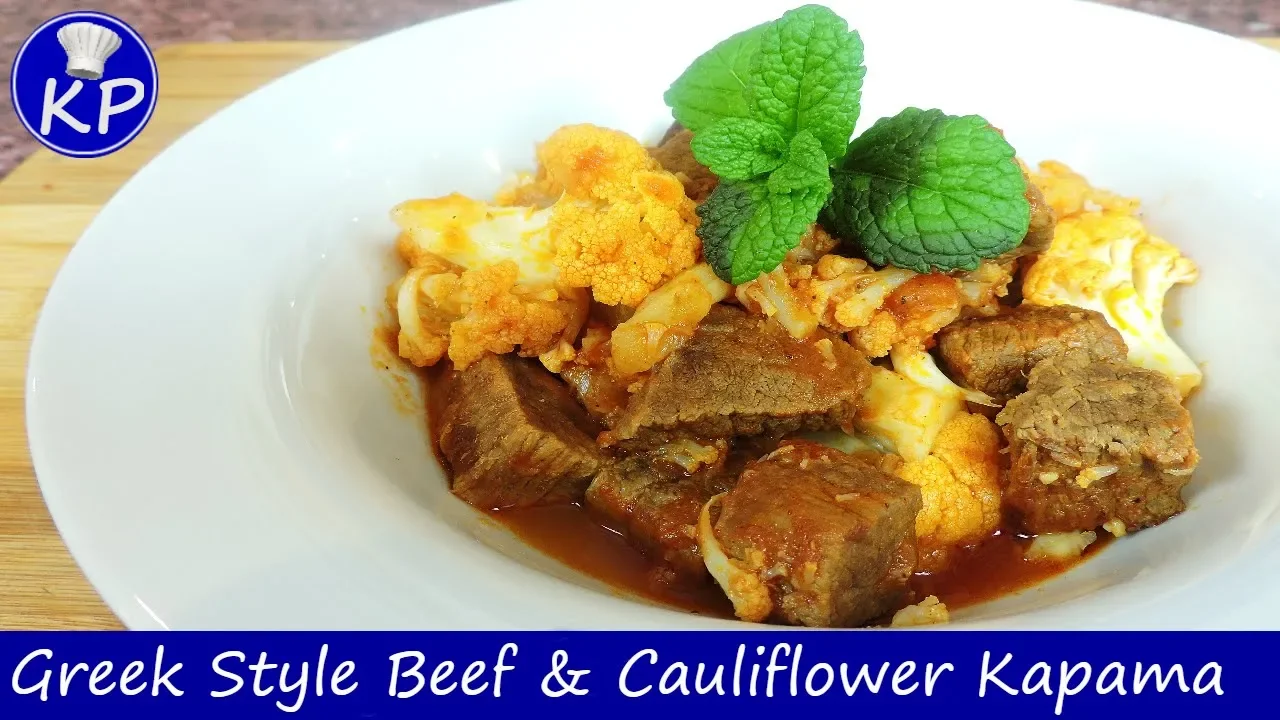 Greek-Style Beef and Cauliflower Kapama   Low Carb