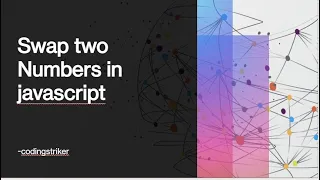 Swap two Numbers in Javascript