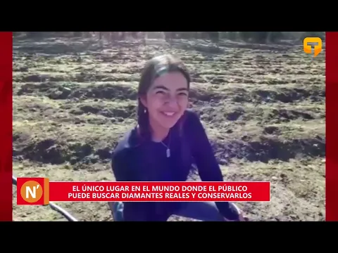 El único lugar en el mundo donde el público puede buscar diamantes reales y conservarlos