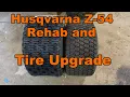 Husqvarna Z-54 Mower Rehab and Tire Upgrade