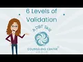 6 Levels of validation Counseling Center Group