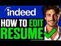 How To Edit Resume on Indeed 2025