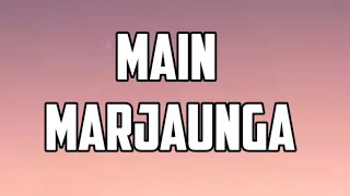 Download MAIN MARJAUNGA ( LYRICS) - STEBIN BEN , RAEES , ZAIN SAM MP3