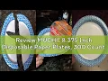 Review MUCHII 8 375 Inch Disposable Paper Plates 300 Count Soak and Cut Proof Printed Paper Plates