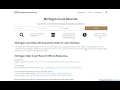 Michigan Court Records Public Criminal Search Online By Case or Name Free