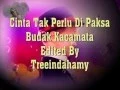 Lagu Cinta Tak Perlu Di Paksa - Budak Kaca Mata ~ Lirik ~