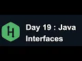 Day 19 Interface Hacker Rank Java 30 Days of Code