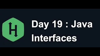 Day 19 Interface Hacker Rank Java 30 Days of Code