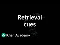 Retrieval cues Processing the Environment MCAT Khan Academy