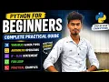 Python for Beginners Variables Data Types Arithmetic Operators If Else For Loop Hindi