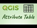 How to Use Attribute Table - QGIS Tutorial
