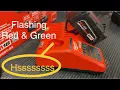 Milwaukee Battery Charger Hissing Flashing red and green Hissing sound normal