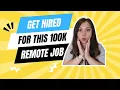 Get HIRED for This 100K Remote Job What You Need to Know