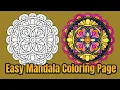 Mandala Coloring Page Colored With Relaxing Music Colored By Osman Mandalas World 84