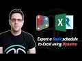 Export a Revit schedule to Excel using Dynamo