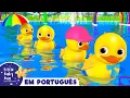 Download Lagu Cinco Patinhos | Canções para crianças | Little Baby Bum em Português