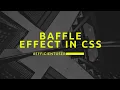 Text Animation HTML CSS JavaScript Baffle JS