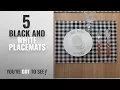 Best Black And White Placemats 2018 Aothpher Set of 4 Classic Washable Place Mats Geometric