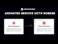 Elementor Animated Services Box with Border Effects WordPress Elementor Pro Elementor Tricks