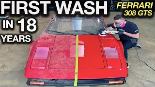 First Wash in 18 Years: Ferrari 308 GTSi