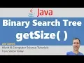 Java Get Size of Binary Search Tree Recursively