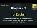 JavaScript - 21 Let s Master forEach Together An Interactive JavaScript Array Tutorial