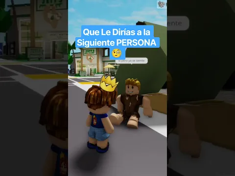 Que Le Dirías a la Siguiente PERSONA 🧐 #roblox #brookhaven #robloxedit #robloxshorts #robloxgames