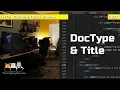DOCTYPE and Title - HTML Building Blocks Lesson 2
