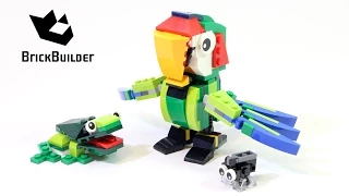 Lego Creator 31031 Rainforest Animals Parrot - Lego Speed Build