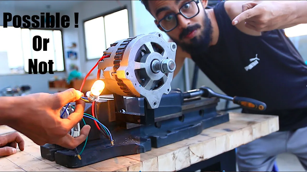 Converting a Car Alternator to Produce Free Energy