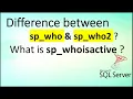 Difference between SP - WHO and SP