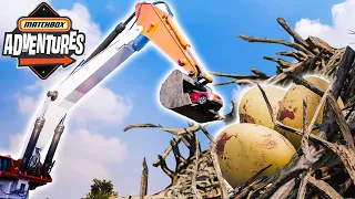 Mason James Saves a Bald Eagle’s Nest Using a Crane Truck! 🦅 | Kids Cartoon | Matchbox