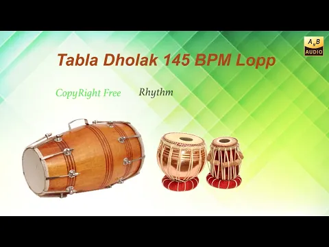 Download MP3 Dholak Tabla 145 BPM || Rhythm Loop || Copyright free