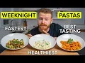 Three Weeknight Pastas perfect for whatever mood you are in