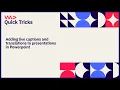 Download Lagu Accessibilty Tip: Powerpoint has live captions and translations